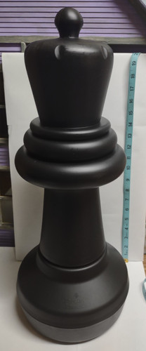 Giant chess piece queen black - chess,