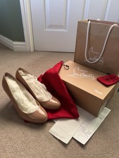 Christian Louboutin Fifi 85 Nude/Pink Patent Size UK 6 Professional Refurb.