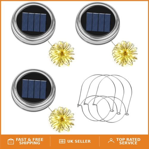 Solar powered mason jar lids - jar,