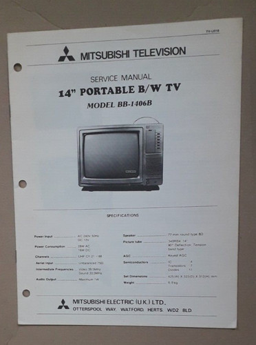 Mitsubishi portable b - mitsubishi, tv