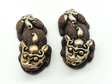 2x Japanese Mixed Metal Ojimes