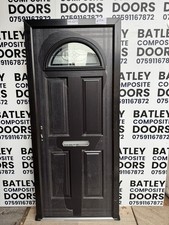 NEW EXTERNAL BLACK SOLID CORE COMPOSITE DOOR 910x2072mm *1964