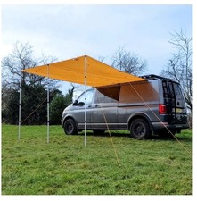 C Channel Campervan Canopy & Matching Windbreaker, Sunflowers