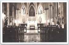 Convent Chapel St. Xavier Academy Latrobe PA Vintage Postcard