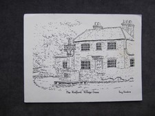 VINTAGE POSTCARD WITH SKETCH