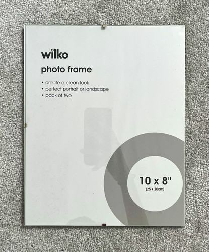 Wilko 10x8in clear - wilko, glass