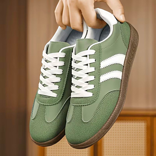 Mens low top lace trainers - low,