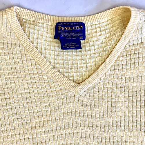 Pendleton men sweater - men's, yellow