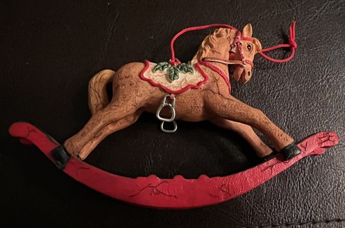 Rocking horse ornament vintage - horse,
