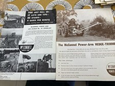 Vintage 1960’s McConnel Hedge Trimmer & Power Armhead 10 /Grasscutter  Brochures