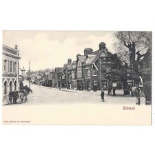 ASHTEAD High Street Surrey, Early Undivided Back Postcard Unused