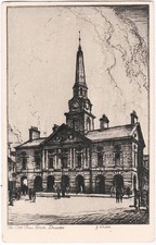 Scotland. DUNDEE,THE OLD TOWN HOUSE. J. Mc'intosh Valentine Etchograph Series