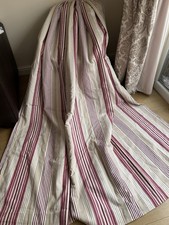 FABULOUS BESPOKE ORIGINAL LAURA ASHLEY IRVING STRIPE INTERLINED CURTAINS
