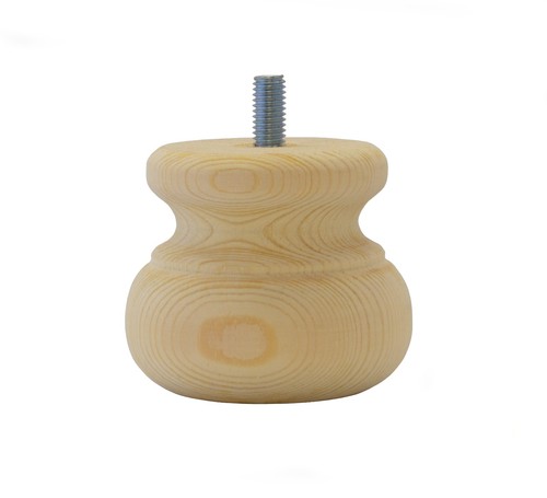 Single wooden furniture foot - wooden,
