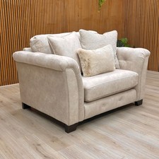 Furniture Village Boutique 'Aura' Chair Kenzo Cream Dw Ft Love Armchair NEW