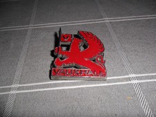 Vintage Vauxhall Red Griffin Bonnet Car Badge Emblem