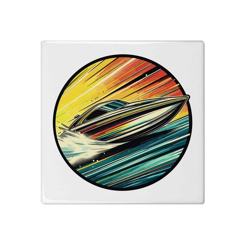 Powerboat racing ceramic - 'powerboat,