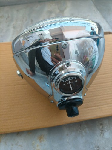 Lucas chrome headlight - 8",