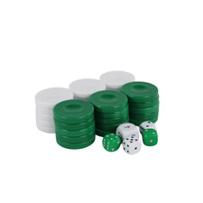 Acrylic Green Backgammon