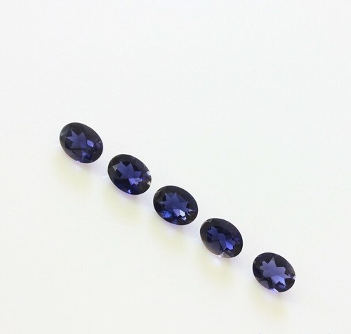 Natural iolite 7x5mm oval - iolite,