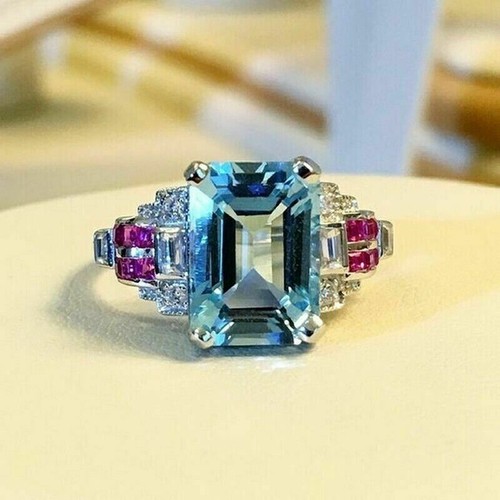 5ct emerald cut aquamarine - cut,