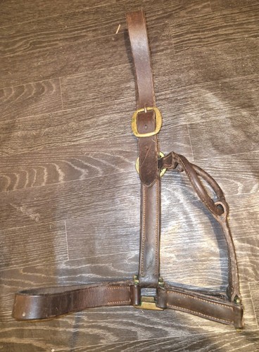 Leather headcollar - leather,