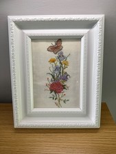 Framed Cross Stitch Embroidery