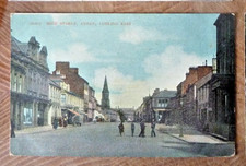 Postcard Annan High Street Looking East Selkirk & Annan Cancel 1905