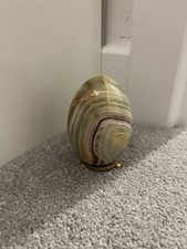 Marble Egg Decorative Egg Ornament Paperweight With Stand 