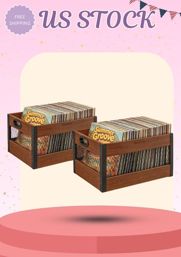 Pack vinyl record storage - 2-pack,
