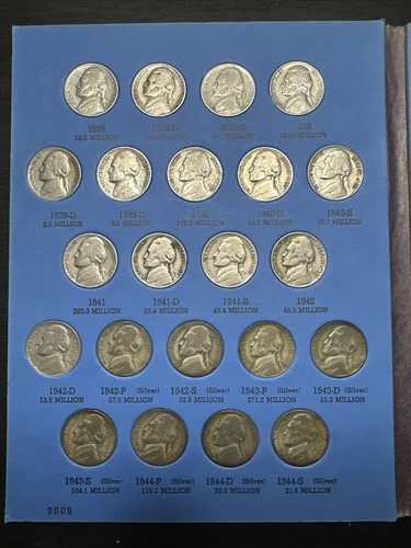 Jefferson nickel set - nickel,