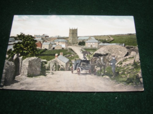 Vintage postcard zennor - vintage,