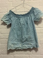 Miss E-vie peasant top blue