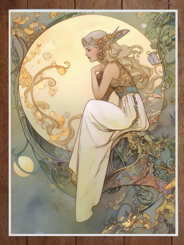 Fairy poster art - art, nouveau