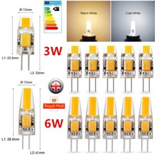 10X Dimmable G4 LED COB Bulbs 6W Capsule Lamp Replace Halogen Bulb AC DC 12V