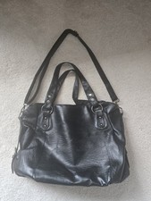 ​Large Black Faux Leather