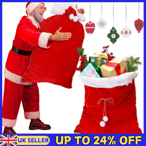 Xxl santa sack luxury velvet - sack,