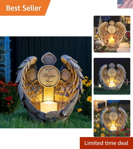 Solar garden angel statue - garden,
