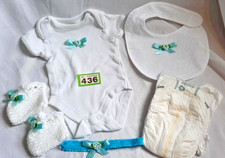 Reborn baby dolls clothes and accessories bundle to fit 18-22 inch doll. 436