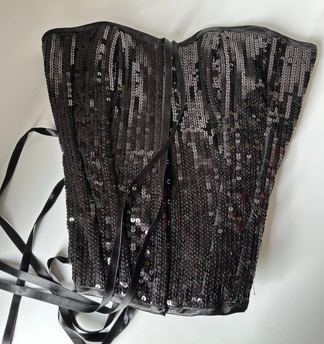 Diva corsets black sequin - diva,