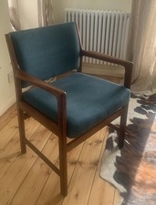 1960s teak Scandi chair mid CM Karl Erik Ekselius Swedish JOC newly upholstered 