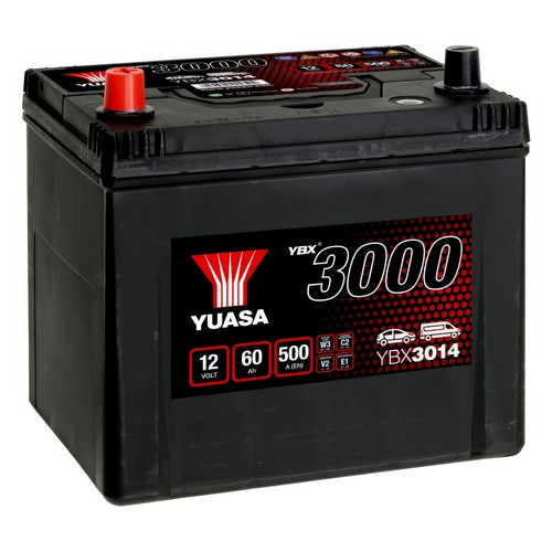 Yuasa car battery - 12v, 60ah