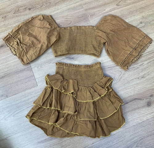 Womens girls rust yellow - womens, 80s