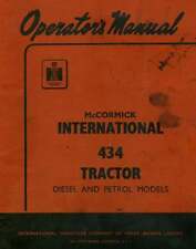 McCORMICK INTERNATIONAL TRACTOR 434 OPERATORS MANUAL