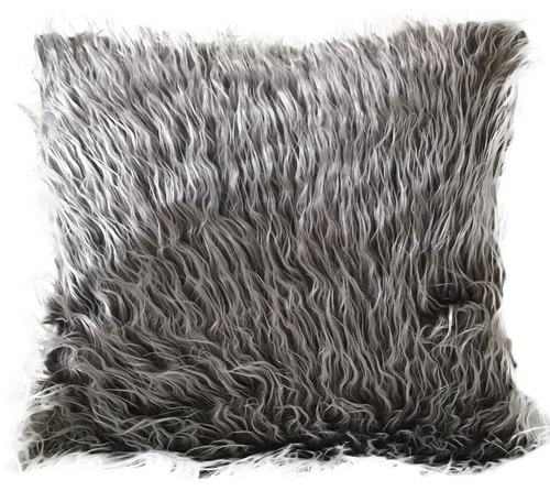 Shaggy faux fur cushion - shaggy,