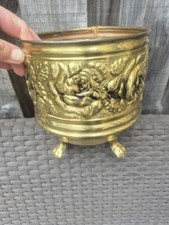 Vintage Brass Plant Pot