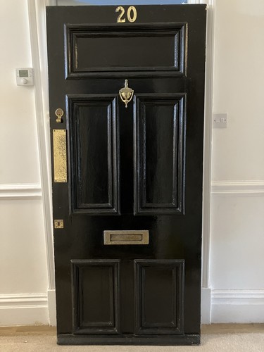 Victorian black panelled front - black,