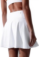 Be breeze size 14-16 tennis skirt/skort gym skirt with shorts ball pocket  White