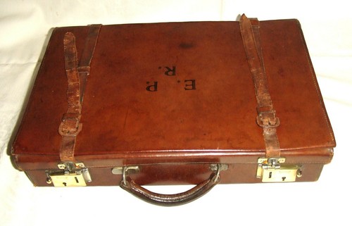 Vintage brown leather attache - vintage,