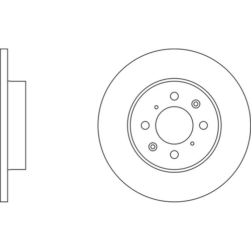 Brake discs solid - 2x,